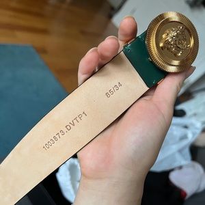 Versace Medusa biggie leather belt sz 85 NWT